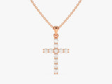 Diamond Cross Pendant (0.22 CT) in 14k Solid Gold