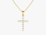 Diamond Cross Pendant (0.22 CT) in 14k Solid Gold