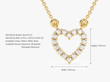 Diamond Heart Necklace (0.24 CT) in 14k Solid Gold