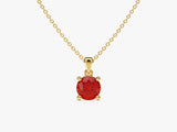 Solitaire Birthstone Necklace - Gold Vermeil