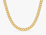 14k Yellow Gold 6.5mm Cuban Curb Chain Necklace