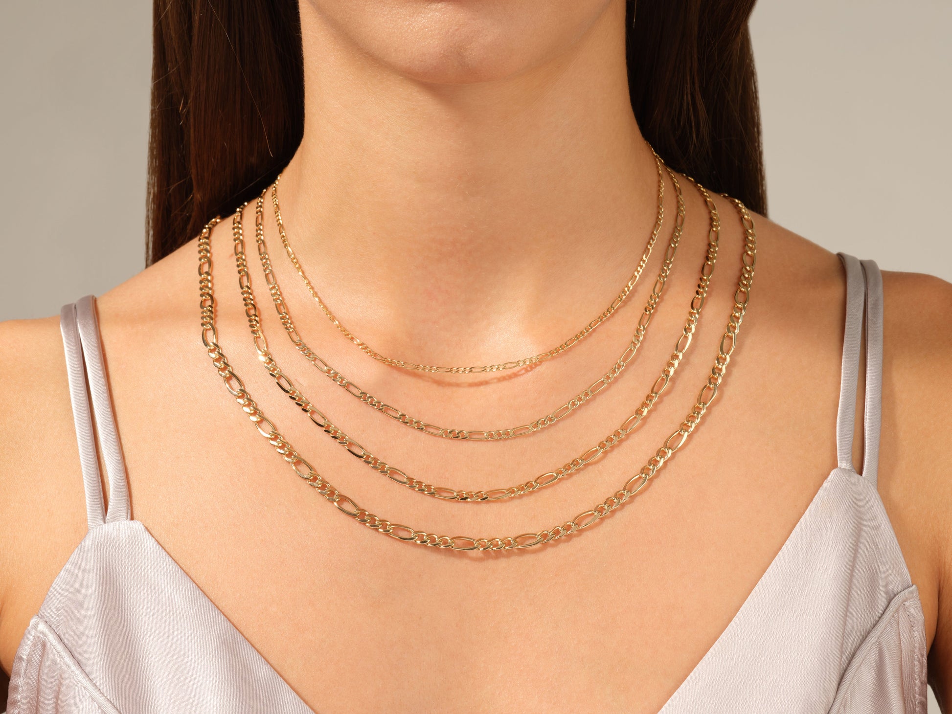 14k Yellow Gold 3.0mm Figaro Chain Necklace