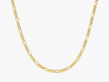 14k Yellow Gold 3.0mm Figaro Chain Necklace