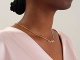 14k Solid Gold Cuban Chain Bold Name Necklace