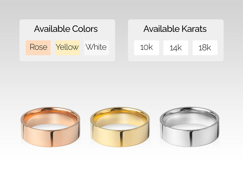 White, Rose, Yellow, 14k Gold, 10k Gold, 18k Gold