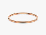 1mm Solid Gold Thin Wedding Band