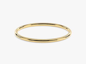1mm Solid Gold Thin Wedding Band