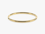 1mm Solid Gold Thin Wedding Band